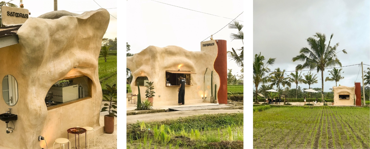 Cafes in Ubud with Rice Field Views - Satoorasi
