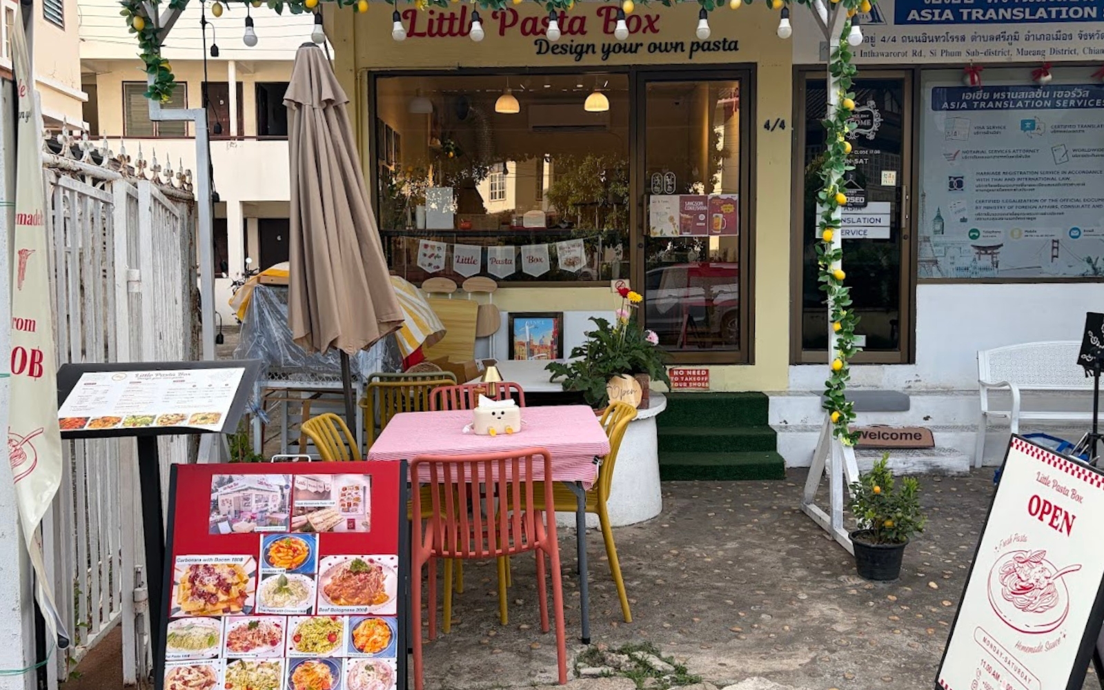 Where to eat in Chiang Mai - Little Pasta Box