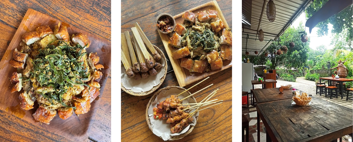 Balinese Local Food and Suckling Pig - Guling Samsam
