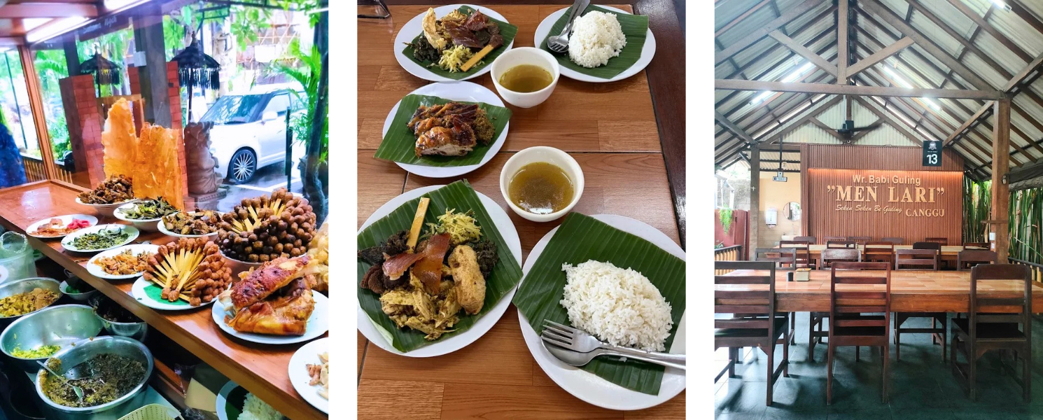 Balinese Local Food and Suckling Pig - Men Lari